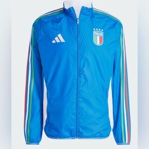 Adidas Men's Blue Italia Windbreaker